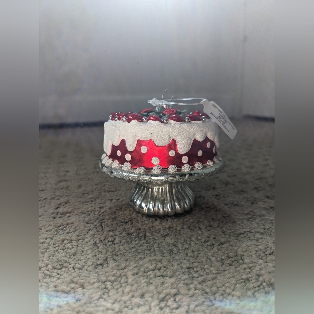 Sur La Table Festive Red and White Decorative Cake